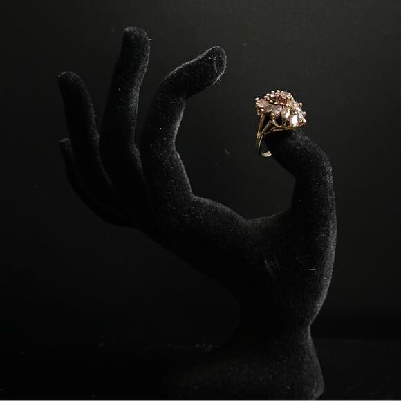 Vintage Pink Amethyst Crystal Ring - Picture 3 of 10